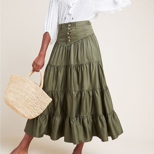 Maeve Lainey Tiered Maxi Skirt